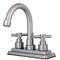 Kingston Brass KS8668EX Elinvar 4" Centerset Bathroom Faucet W/ Brass Pop-Up, Nickel KS8668EX - alternate 1